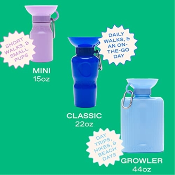 Springer Dog Water Bottle 44oz Leak-Proof BPA-Free - Travel Companion