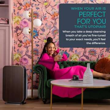 Alen FLEX Air Purifier, Quiet Air Flow for Large Rooms, 700 SqFt, Air Cleaner for Dust, Pet Dander, Pollen, Absorbs Cooking/Smoke Odors with Long Filter Life
