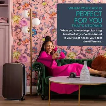 Alen FLEX Air Purifier, Quiet Air Flow for Large Rooms, 700 SqFt, Air Cleaner for Dust, Pet Dander, Pollen, Absorbs Cooking/Smoke Odors with Long Filter Life