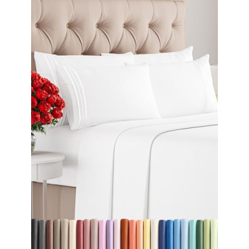 King 6 Piece Sheet Set - Breathable & Cooling Sheets