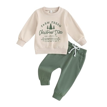 Flawbena Toddler Boys Girls Christmas Outfit - Adorable & Comfy