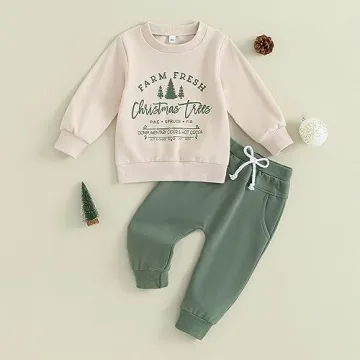 Flawbena Toddler Boys Girls Christmas Outfit - Adorable & Comfy