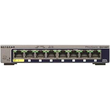 Netgear Prosafe 8-Port Gig Smart Switch GS108Tv2