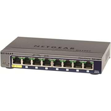 Netgear Prosafe 8-Port Gig Smart Switch GS108Tv2