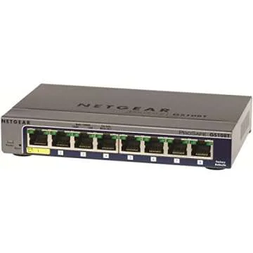 Netgear Prosafe 8-Port Gig Smart Switch GS108Tv2