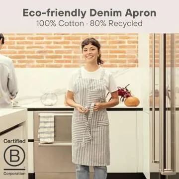 MEEMA Cross Back Apron - Eco-Friendly, Stylish, Functional