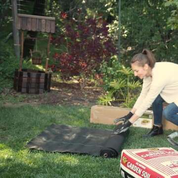 ECOgardener Premium 5oz Landscape Fabric, 4ft x 250ft Pro Garden Weed Barrier - Durable & Heavy Duty Weed Block Gardening Mat, Easy Setup & Superior Weed Control, Eco-Friendly & Convenient Design