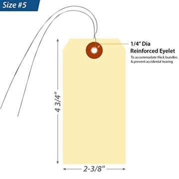 Durable SmartSign Blank Manila Tags - Pack of 100