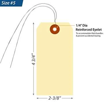 Durable SmartSign Blank Manila Tags - Pack of 100