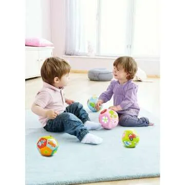 HABA Baby Ball Animal Friends – 4.5" Soft Play Ball