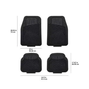 Universal Heavy Duty PVC Car Floor Mats - Trim to Fit