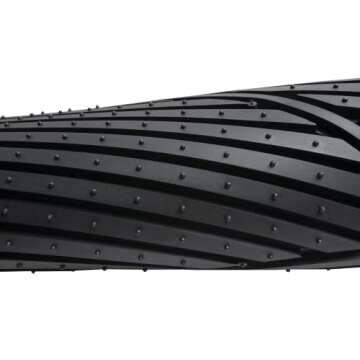 Amazon Basics Heavy Duty PVC Faux Rubber Car Floor Mats Universal Deluxe,All Weather Trim To Fit for 95% Automotive SUV Sedans Trucks,4-Piece Solid Black