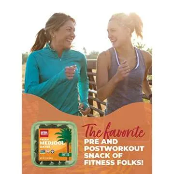 Natural Delights Medjool Dates – Large & Plump, Pitted Dates Medjool, Non-GMO Verified, Pesticide Free, Naturally Sweet Fruit Snack, Perfect for On-the-Go - Medjool Dates Pitted, 12 oz Container