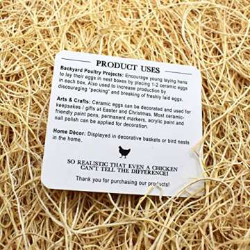 Eggcetera Ceramic Nest Eggs 4-Pack for Home Decor