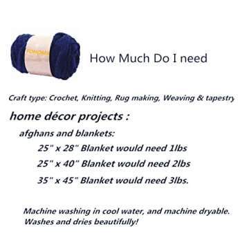 Super Bulky Chunky Yarn Beige 48oz for Arm Knitting, 6 Pack Luxury Soft Big Fat Jumbo Thick Weaving Crochet Craft Polyester Chenille Yarns 3lb for Throw Blanket Pillows