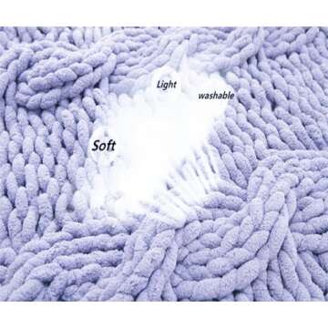 Super Bulky Chunky Yarn Beige 48oz for Arm Knitting, 6 Pack Luxury Soft Big Fat Jumbo Thick Weaving Crochet Craft Polyester Chenille Yarns 3lb for Throw Blanket Pillows