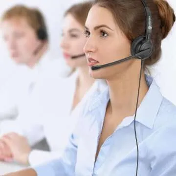 Arama Cell Phone Headset w/Lightweight Secure-Fit Headband, Pro Noise Canceling Mic and in-line Controls 3.5mm Headset for iPhone, Samsung, LG, HTC, BlackBerry Mobile Phone and iPad Tablets