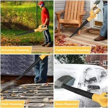Lightweight Cordless Leaf Blower with 2 Batteries for Easy Yard Care