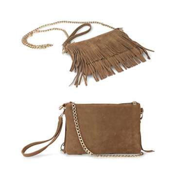 Versatile HOXIS Fringe Cross Body Bag for Stylish Women