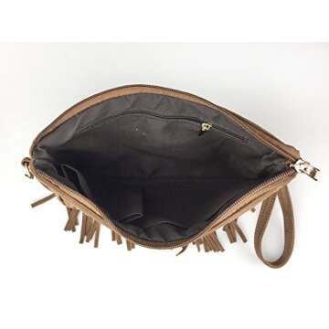 Versatile HOXIS Fringe Cross Body Bag for Stylish Women