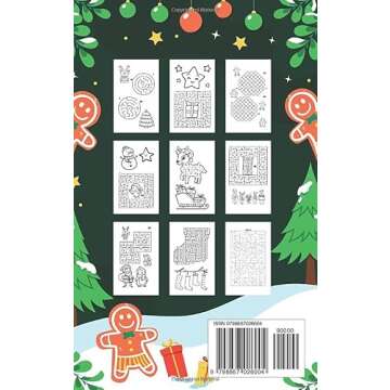 Stocking Stuffers for Kids: Christmas Mazes Book: 150 Diverse Puzzles for Endless Fun, A Magical San...