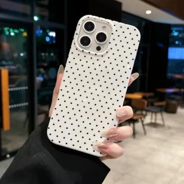 Jmltech Cute Polka Dot Phone Case for iPhone 16 Plus