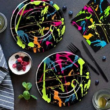 HIPVVILD Neon Party Supplies for Memorable Celebrations