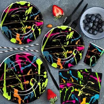 HIPVVILD Neon Party Supplies for Memorable Celebrations