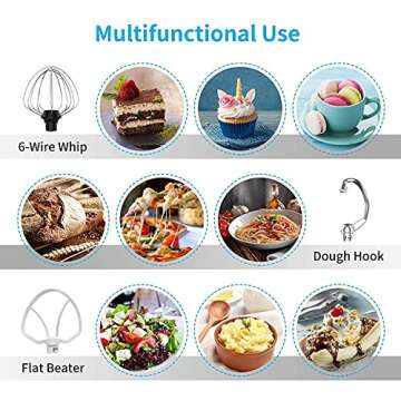 KUPPET 8-Speed Stand Mixer for Effortless Baking and Cooking