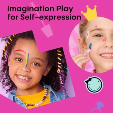 Kids Makeup Kit for Girl, Washable Real Safe & Non-Toxic Little Girl Makeup Set, Princess Toys for 3-6 Year Old Kids Girl Toys Christmas & Birthday Gift