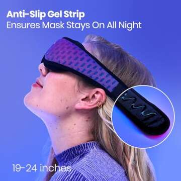 Manta Pro Sleep Mask - 100% Light Blocking Sleep Mask for Side Sleepers, Breathable and Comfortable, Spacious & Zero Pressure for Long Lashes, Perfect for Sleep/Travel/Nap/Shift Work