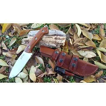 JEO-TEC Nº31 Outdoor Bushcraft Fixed Blade Knife - 4.5" Rock Solid