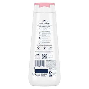 Dove Body Wash 4 Count Renewing Peony and Rose Oil for Renewed, Healthy-Looking Skin Gentle Skin Cle...