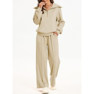 Stylish Aleumdr Two Piece Sweatpants for Women