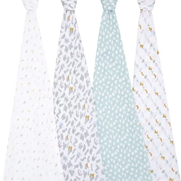 aden + anais 4 Pack Baby Swaddle Blankets for All Ages
