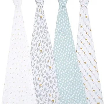 aden + anais 4 Pack Baby Swaddle Blankets for All Ages