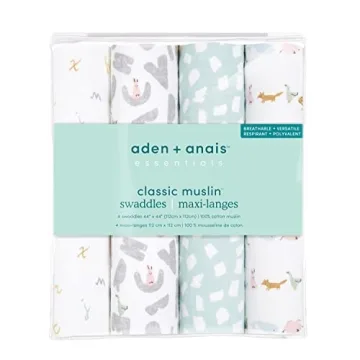 aden + anais 4 Pack Baby Swaddle Blankets for All Ages