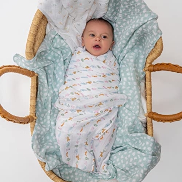 aden + anais 4 Pack Baby Swaddle Blankets for All Ages
