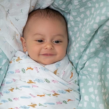 aden + anais 4 Pack Baby Swaddle Blankets for All Ages