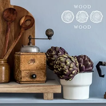 Elegant Wood Stand Riser with Bead Garland for Decor