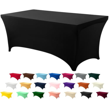 Utopia Kitchen 4FT Spandex Tablecloth - Elegant & Durable Cover for Events