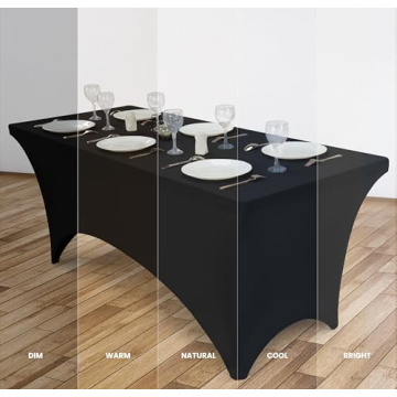 Utopia Kitchen 4FT Spandex Tablecloth for Events