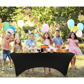 Utopia Kitchen 4FT Spandex Tablecloth for Events