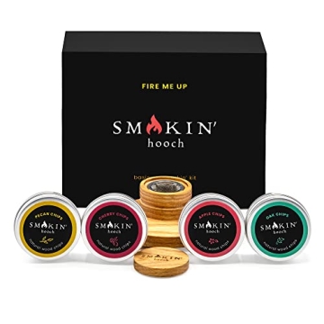 Cocktail Smoker Kit with Oak Top & Wood Chip Flavors