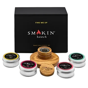 Cocktail Smoker Kit with Oak Top & Wood Chip Flavors