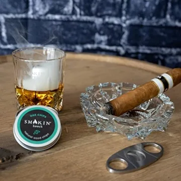 Cocktail Smoker Kit with Oak Top & Wood Chip Flavors