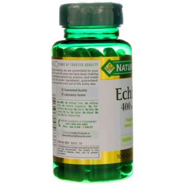 Nature's Bounty Natural Whole Herb Echinacea 400mg, 100 Count (Pack of 2)