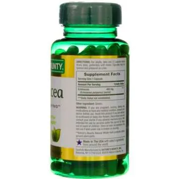 Nature's Bounty Natural Whole Herb Echinacea 400mg, 100 Count (Pack of 2)