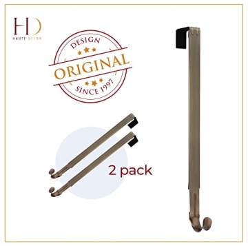 Haute Decor Adjustable Wreath Hanger 2-Pack - Elegant and Strong.