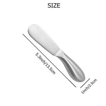 Accfore 4 Pcs Spreader Knife Set,Stainless Steel Multipurpos Cheese and Butter Spreader Knives Charcuterie Utensils Cheese Knives Butter Knife Spreader for Cheese Cold Butter Jam Pastry Making
